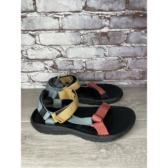 Teva Hurricane XLT2 Earth Pink Blue Yellow Nylon Hiking Strap Sandals Men Sz 12M - Picture 11 of 16